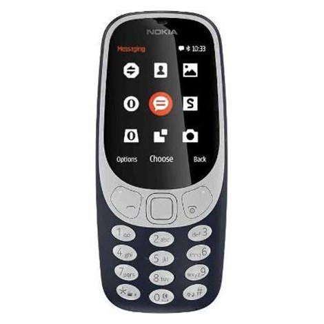 Nokia | 3310 (2017) | Dark Blue | 2.4 "" | TFT | 240 x 320 | N/A MB | 16 MB | Dual SIM | Micro-SIM | Bluetooth | 3.0 | USB versi